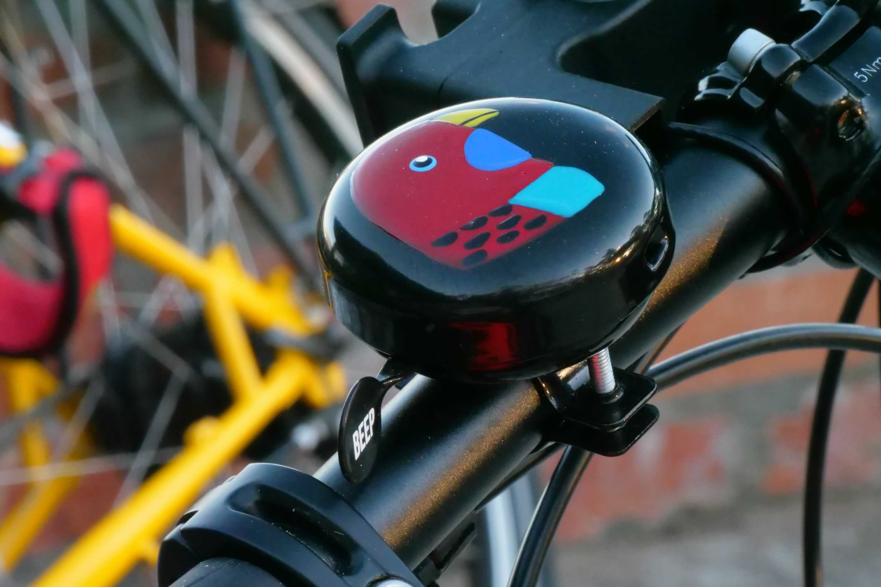 Rosella bicycle bell. Photo: Andrew Hughes.